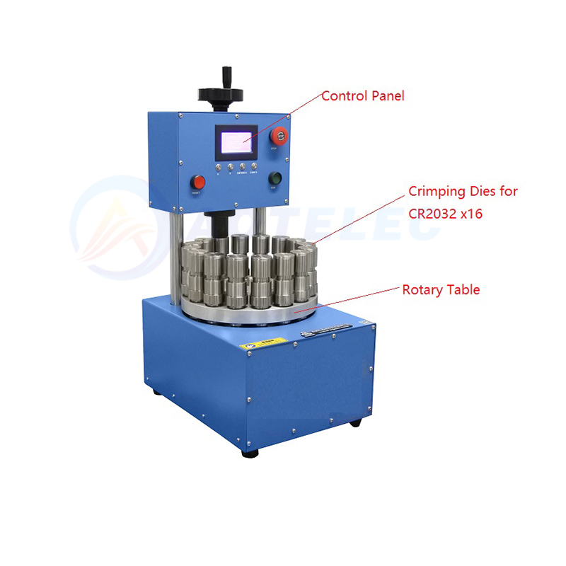 Coin Cell Crimping Machine with Pressure 