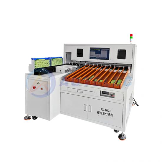 10 Channels Cylindrical Battery Sorting Machine