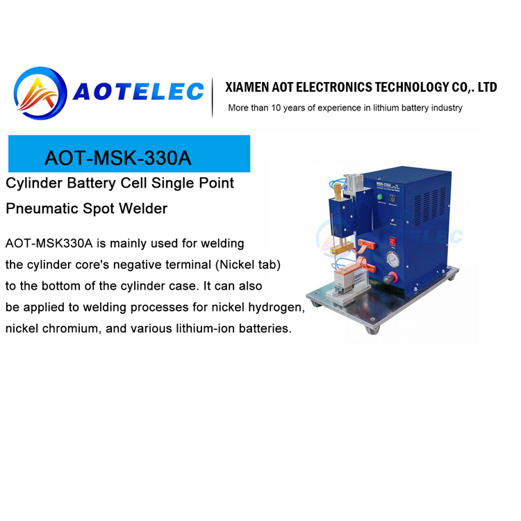  Cylinder Battery Cell Single Point Pneumatic Spot Welder
