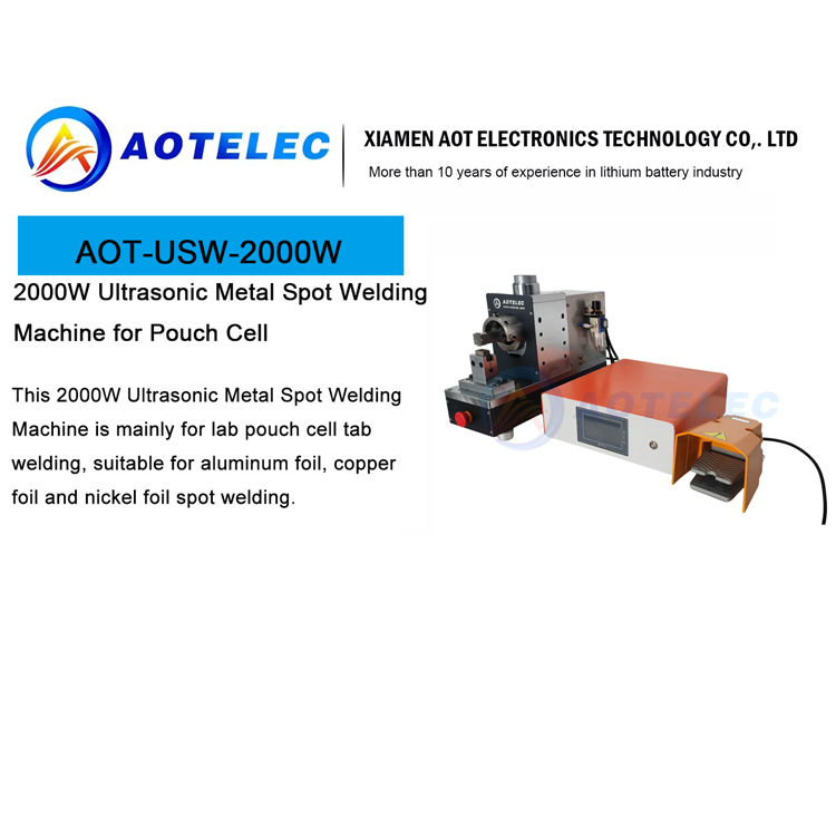 2000W Ultrasonic Metal Spot Welding Machine for Pouch Cell