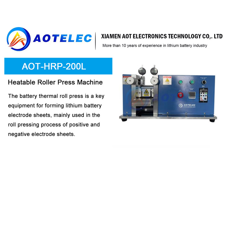 Presse à rouleaux chauffante pour calandre d'électrodes de batteries de laboratoire